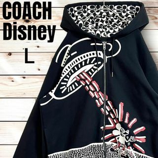 COACH シグネチャー ロゴ フーディ 極美品 Mサイズ