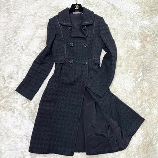 ボッテガヴェネタ(Bottega Veneta)の美品☆パイソン使用☆ボッテガヴェネタ 40/L ロングコート シルク混(ロングコート)