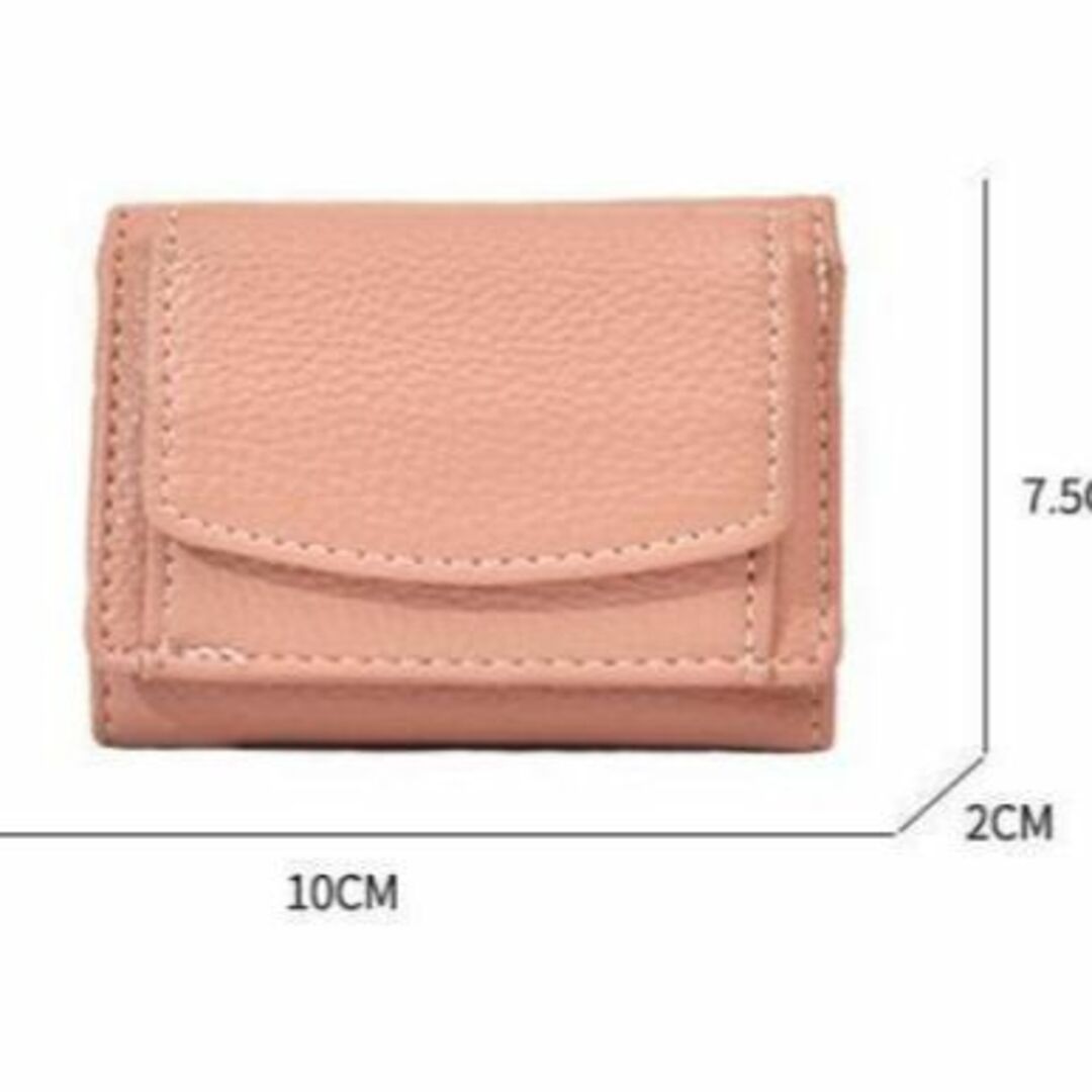 かわいい ピンク 三ツ折リ財布 ミニ コンパクトウォレット キャッシュレス レディースのファッション小物(財布)の商品写真