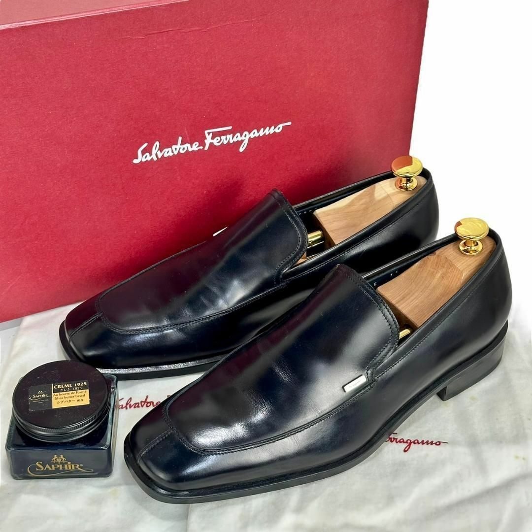 Salvatore Ferragamo(サルヴァトーレフェラガモ)の☆極美品☆サルヴァトーレフェラガモ モカシン スリッポン ローファー 革靴 メンズの靴/シューズ(スリッポン/モカシン)の商品写真