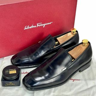 サルヴァトーレフェラガモ(Salvatore Ferragamo)の☆極美品☆サルヴァトーレフェラガモ モカシン スリッポン ローファー 革靴(スリッポン/モカシン)