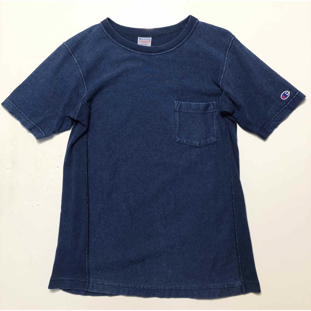 Champion(チャンピオン)のチャンピオン インディゴ染め TシャツREVERSE WEAVE M メンズのトップス(Tシャツ/カットソー(半袖/袖なし))の商品写真