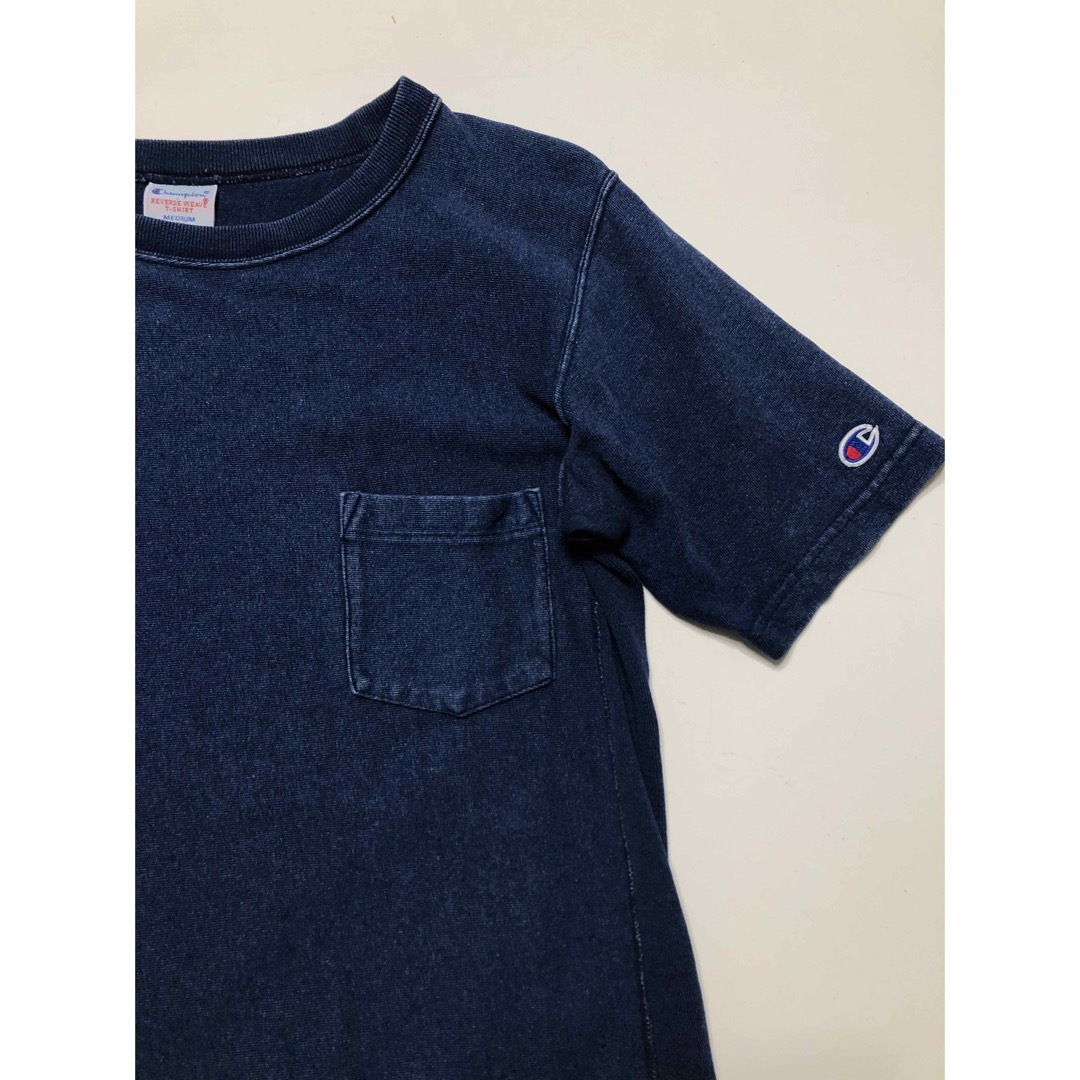 Champion(チャンピオン)のチャンピオン インディゴ染め TシャツREVERSE WEAVE M メンズのトップス(Tシャツ/カットソー(半袖/袖なし))の商品写真