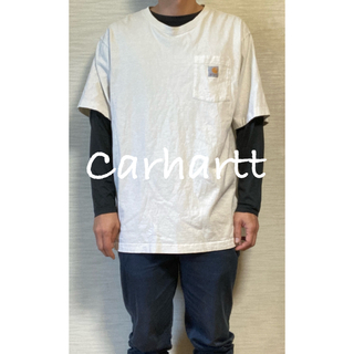 カーハート(carhartt)の【Carhartt】T-shirt/White/L(Tシャツ/カットソー(半袖/袖なし))