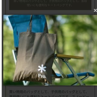 スノーピーク(Snow Peak)のスノーピーク　ポイントギフト　トートバッグPro.　snowpeak(その他)