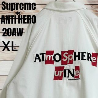 シュプリーム(Supreme)の【希少XL】シュプリーム×ANTIHERO☆刺繍ビッグロゴ ジャケット 美品(ブルゾン)