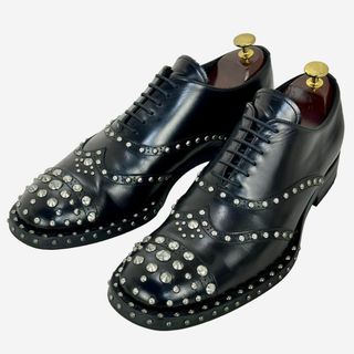 プラダ(PRADA)の☆美品☆プラダ スタッズ 8.5/28.5cm ドレスシューズ メンズ 本革(ドレス/ビジネス)