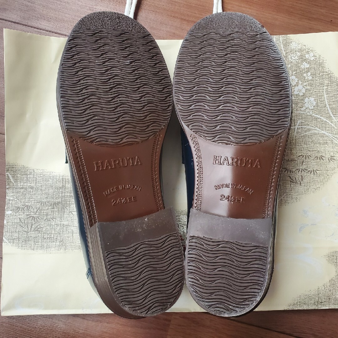 HARUTA(ハルタ)のハルタ HARUTA タッセル付きローファー ブルー 24.5cm レディースの靴/シューズ(ローファー/革靴)の商品写真