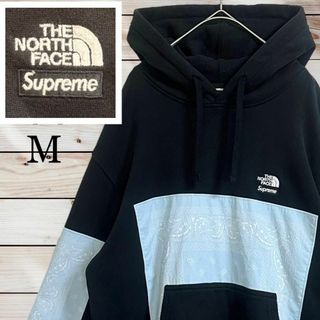 シュプリーム(Supreme)の【入手困難】シュプリーム☆ノースフェイス バンダナペイズリー柄 パーカー コラボ(パーカー)