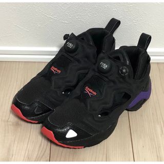 リーボック(Reebok)の25cm 良品 REEBOK INSTA PUMP FURY 95 黒 紫 og(スニーカー)