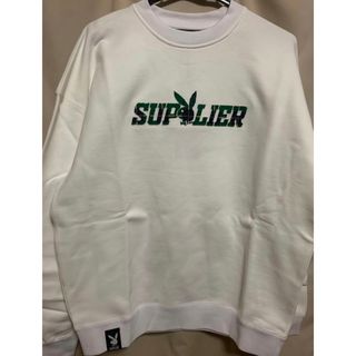 supplier×プレイボーイ　  トレーナー ホワイト 長袖(スウェット)