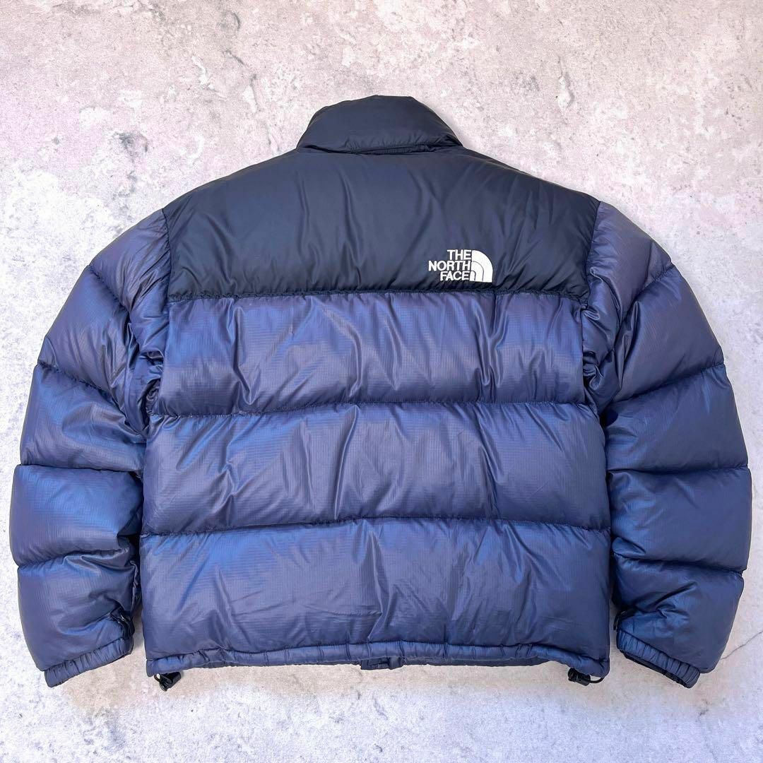 【ザノースフェイス】 ヌプシ ダウンジャケット 黒紫 thenorthface