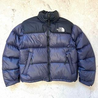 ザノースフェイス(THE NORTH FACE)の【ザノースフェイス】 ヌプシ ダウンジャケット 黒紫 thenorthface(ダウンジャケット)