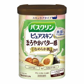 バスクリンピュアスキン入浴剤 なめらか肌600g(約30回分) スキンケアにごり(タオル/バス用品)