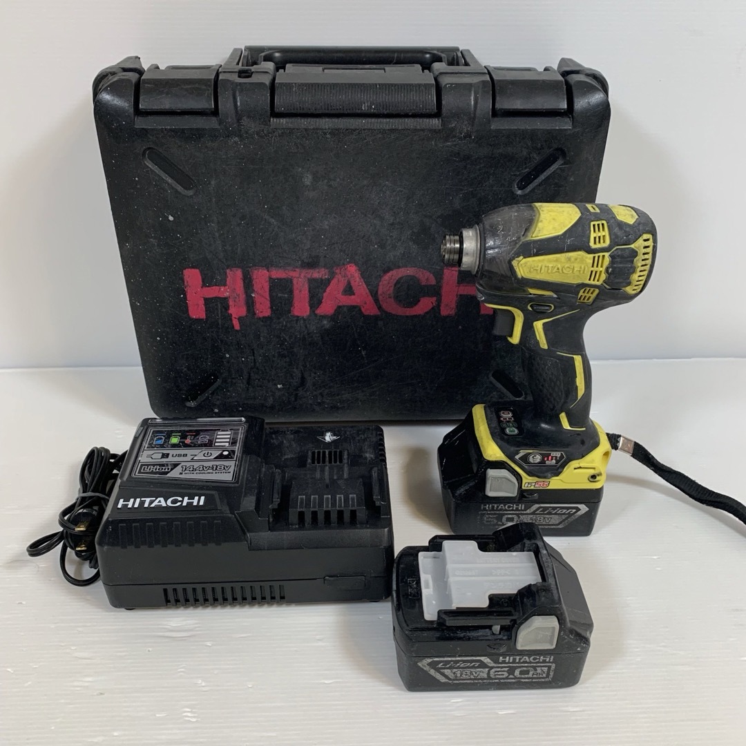 HiKOKIHITACHI 日立インパクト WH18DDL2  充電器付 アクティブイエロー