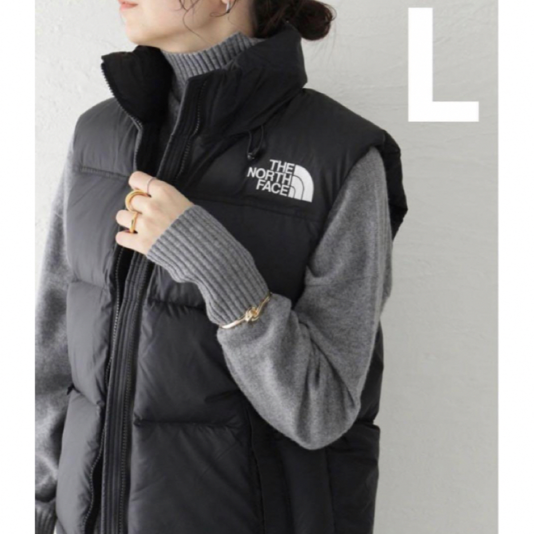 THE NORTH FACE(ザノースフェイス)のノースフェイス ヌプシベスト 新品 L ブラック レディース 2023 レディースのジャケット/アウター(ダウンベスト)の商品写真