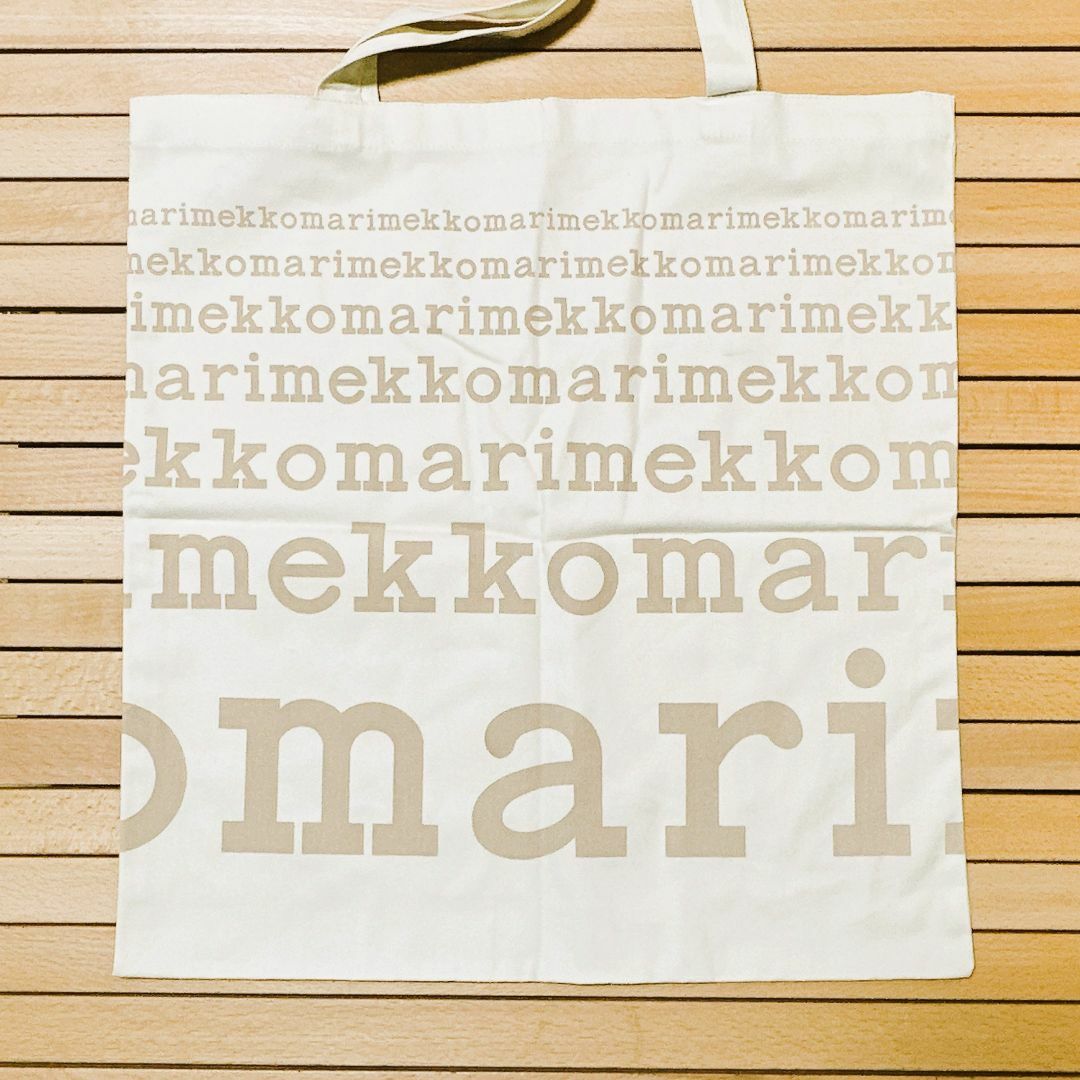 marimekko(マリメッコ)の★希少・ ベージュ★ マリメッコ ノベルティ トートバック レディースのバッグ(トートバッグ)の商品写真