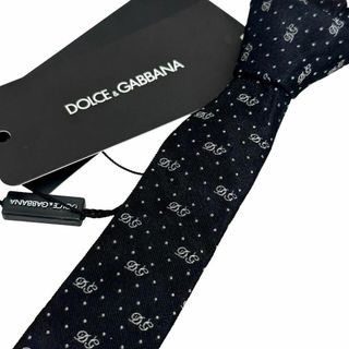 ドルチェアンドガッバーナ(DOLCE&GABBANA)の☆タグ付き☆ドルチェ＆ガッパーナ ナロータイ ボウタイ DG柄 刺繍 ネクタイ(ネクタイ)