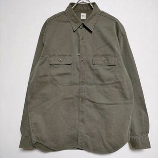 ロンハーマン(Ron Herman)のRon Herman Field Shirt  定価39600円 フィールドシャツ 加工 長袖シャツ カーキ メンズ ロンハーマン【中古】3-1224M∞(その他)