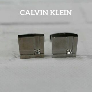 カルバンクライン(Calvin Klein)の【匿名配送】 カルバン クライン カフス シルバー シンプル スクエア(カフリンクス)