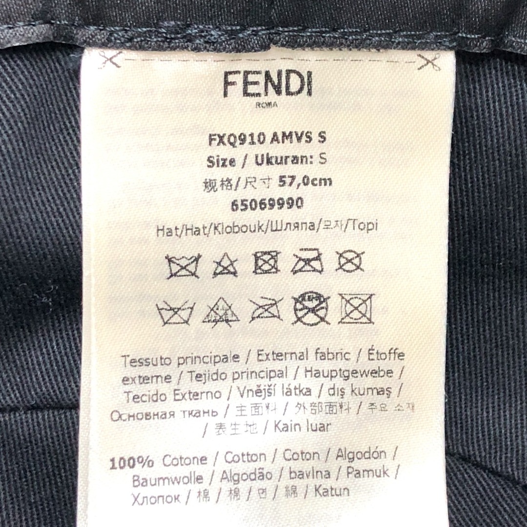 FENDI(フェンディ)のフェンディ FENDI マークジェイコブスコラボ FXQ901 ハット コットン ホワイト 未使用 レディースの帽子(ハット)の商品写真