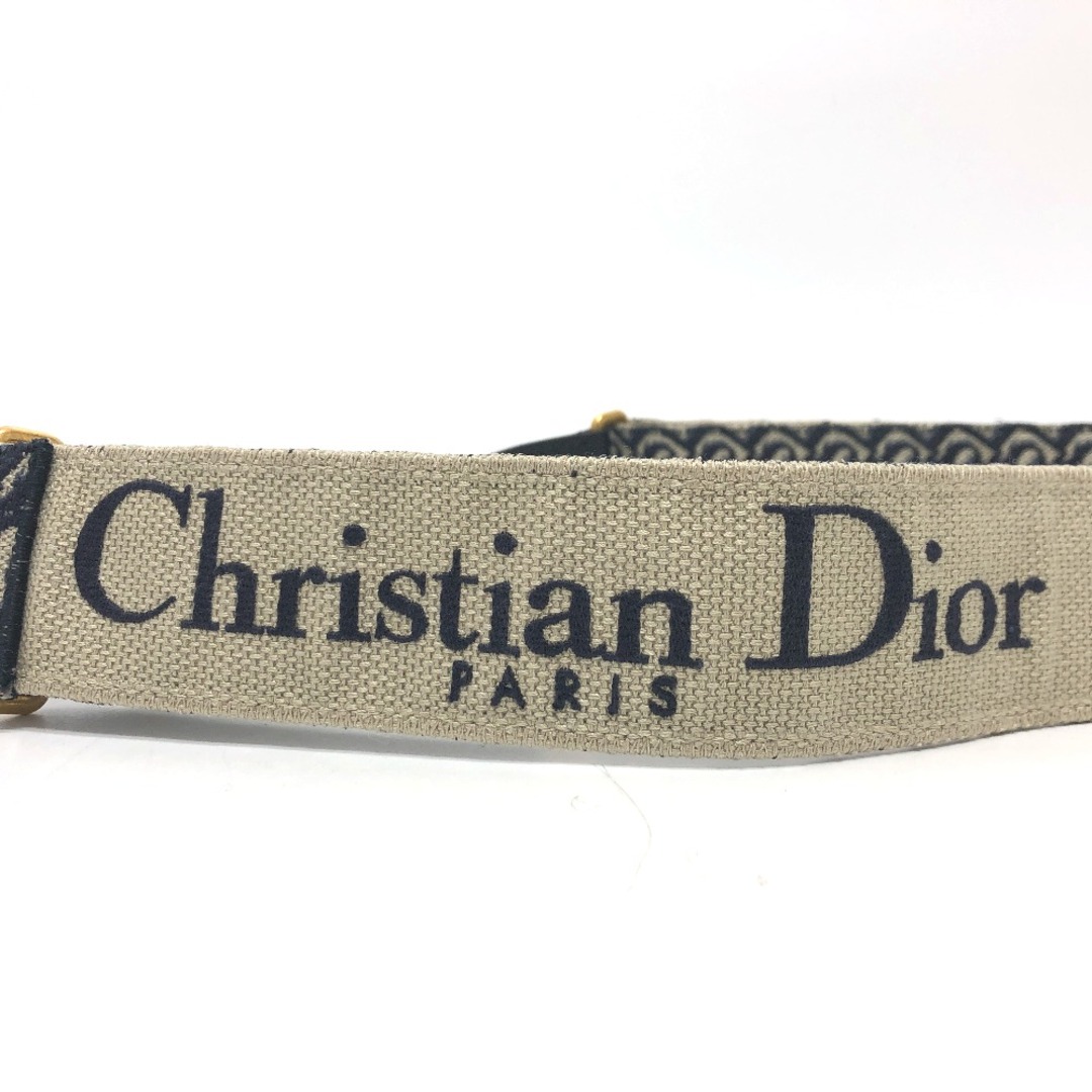 Christian Dior(クリスチャンディオール)のクリスチャンディオール Christian Dior オブリーク S8555CTZQ_M928 ショルダーストラップ レザー/キャンバス ネイビー 美品 スマホ/家電/カメラのスマホアクセサリー(ストラップ/イヤホンジャック)の商品写真