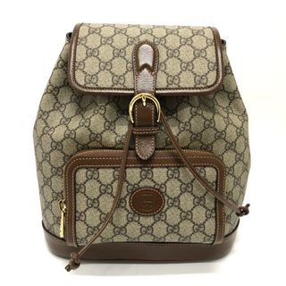 グッチ(Gucci)のグッチ GUCCI バックパック カバン 674147 インターロッキングG リュックサック GGスプリームキャンバス ブラウン(リュック/バックパック)