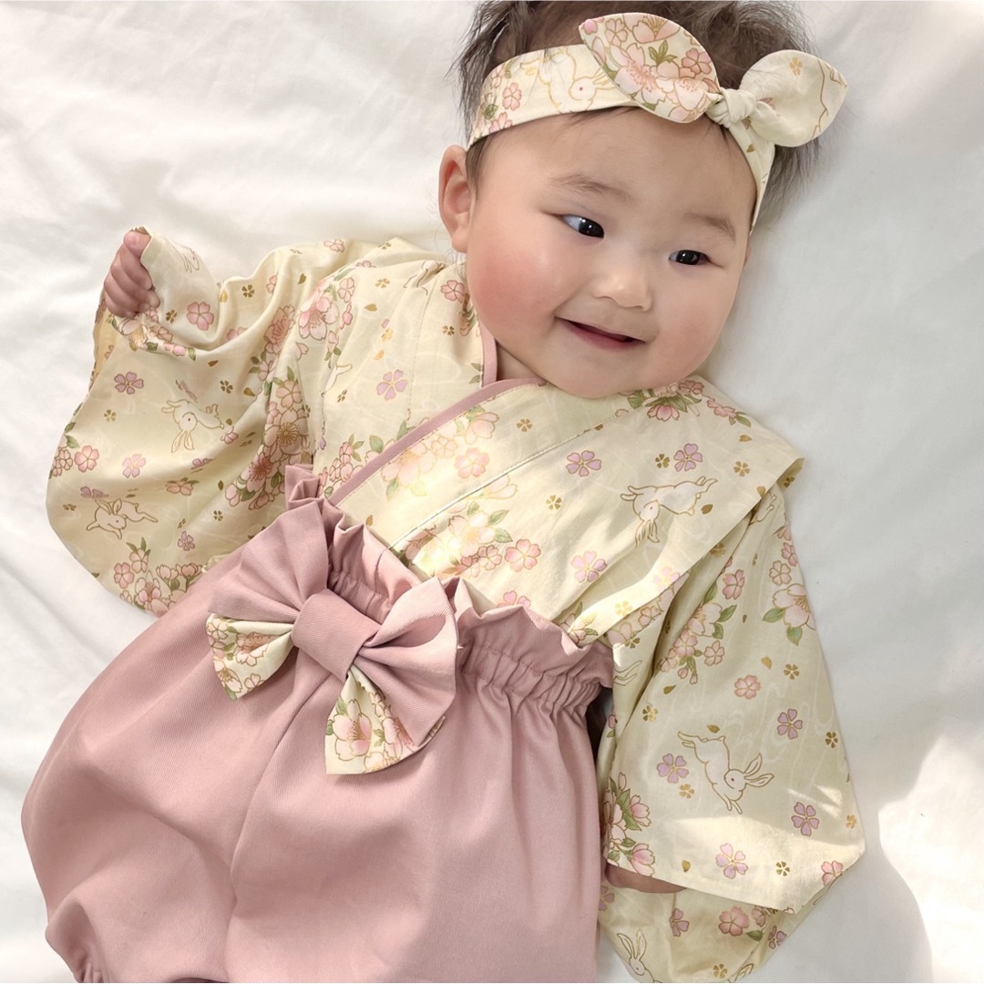 激安価格の 女の子 100日祝い ベビー袴ハンドメイド☆女の子60〜70 激安価格の 女の子 100日祝い ベビー袴ハンドメイド☆女の子60〜70