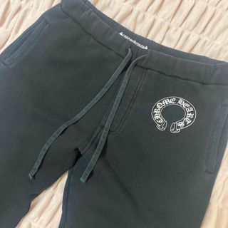 クロムハーツ(Chrome Hearts)のCHROME HEARTS XL フローラルプリントスウェットパンツ 黒(その他)