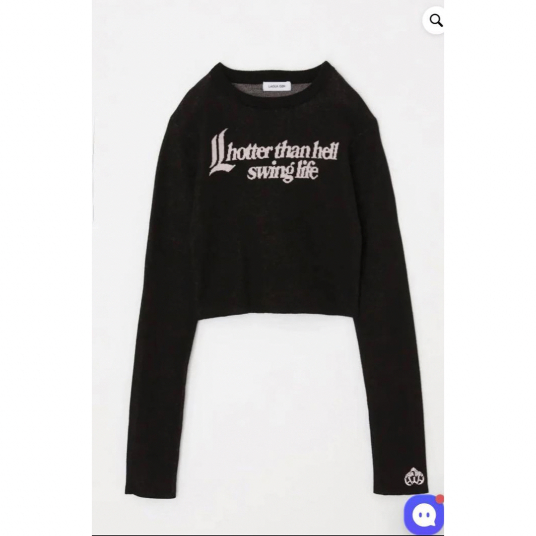 laguagem ラグアジェム　HTH LOGO KNIT レディースのトップス(ニット/セーター)の商品写真