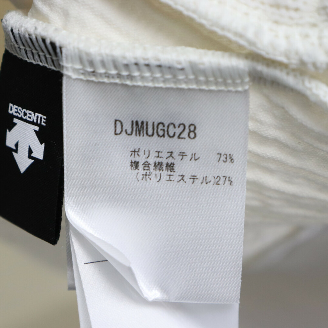 DESCENTE(デサント)のDESCENTE デサント WINDPROOF ニットジップアップ長袖セーター DJMUGC28 ホワイト メンズのトップス(ニット/セーター)の商品写真