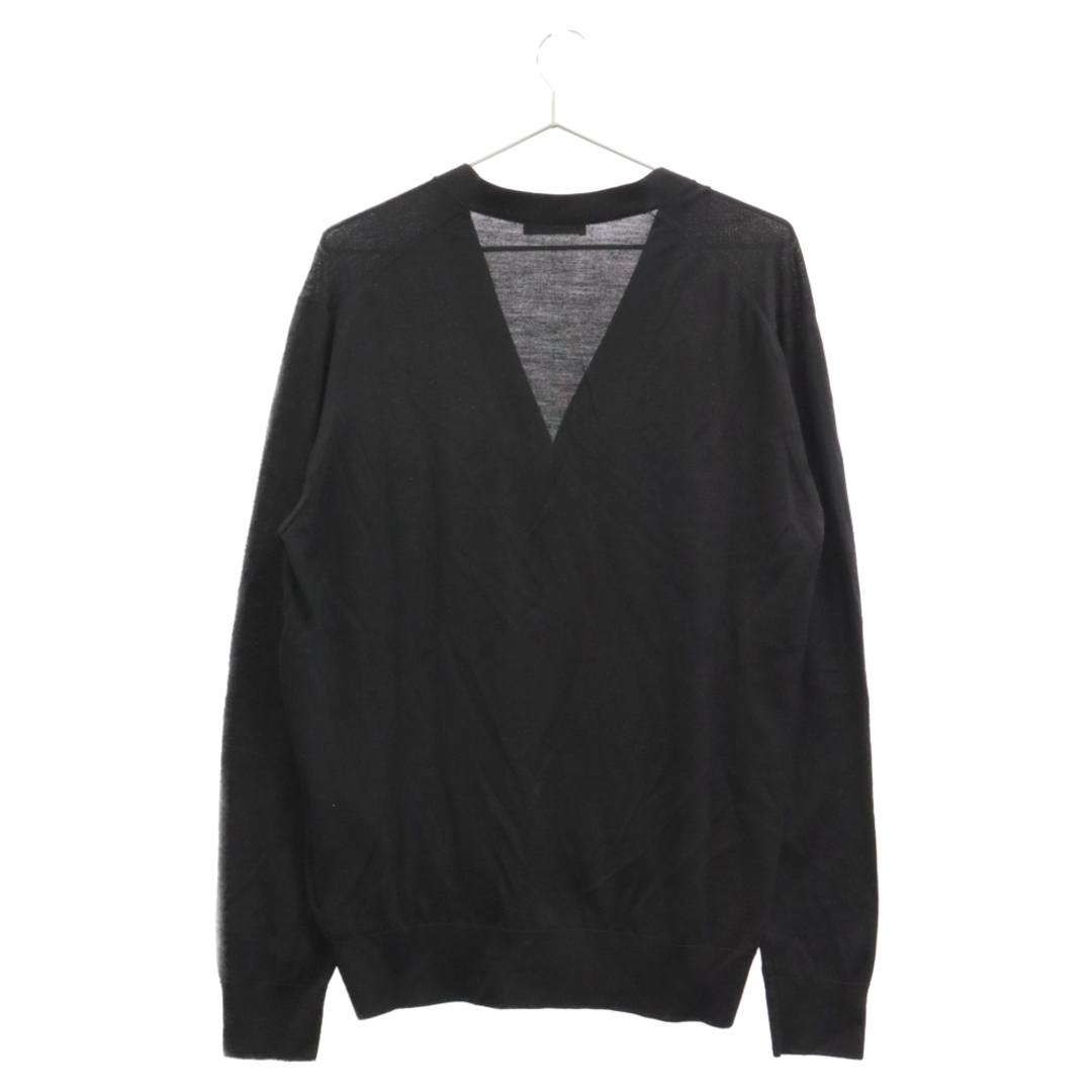 PRADA(プラダ)のPRADA プラダ CASHMERE CARDIGAN カシミア カーディガン ブラック UMC310 メンズのトップス(カーディガン)の商品写真