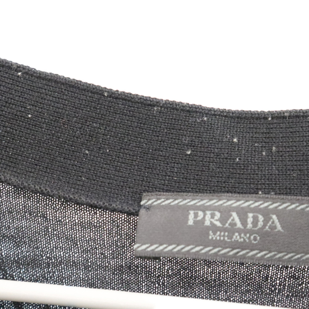 PRADA(プラダ)のPRADA プラダ CASHMERE CARDIGAN カシミア カーディガン ブラック UMC310 メンズのトップス(カーディガン)の商品写真