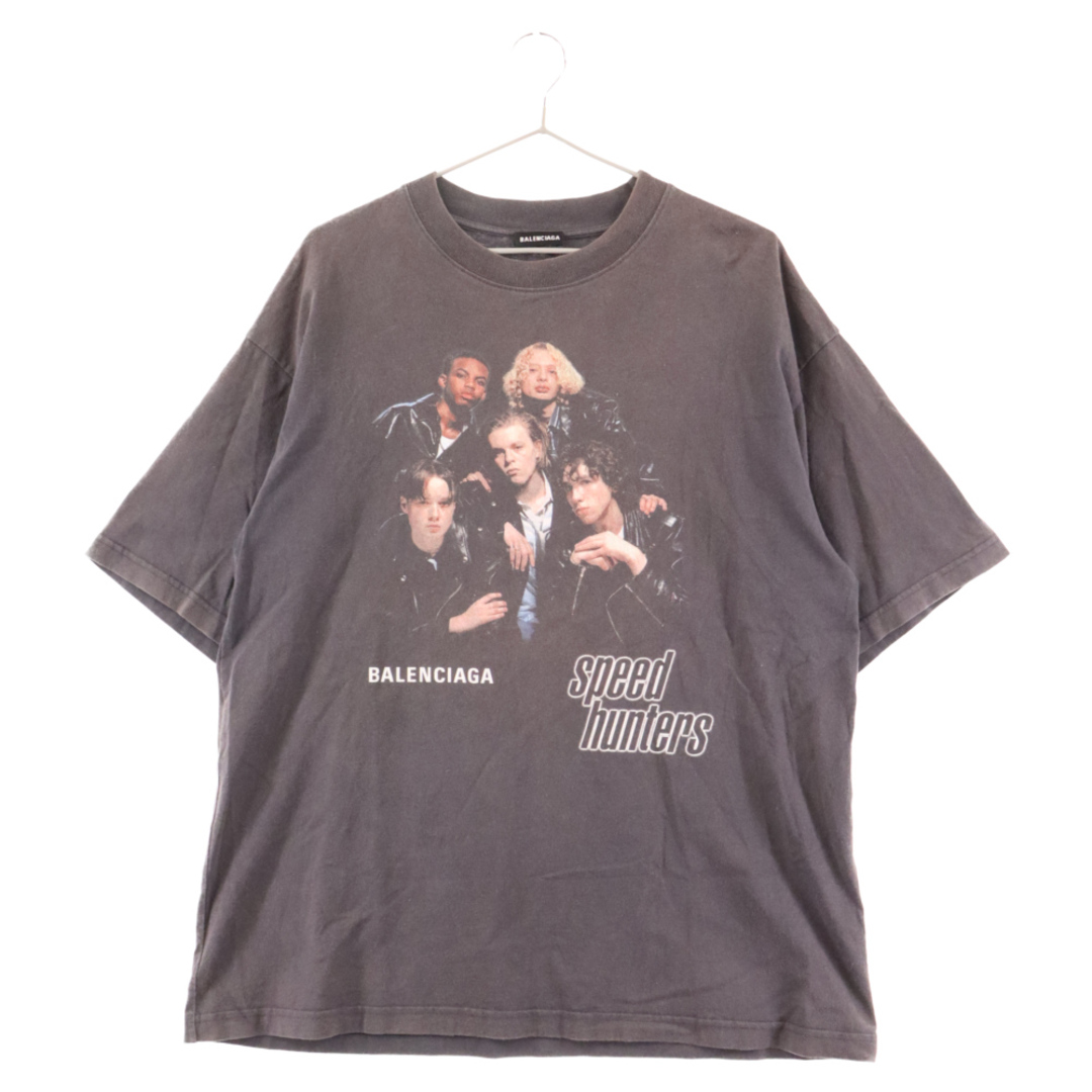 BALENCIAGA バレンシアガ 18AW SPEED HUNTERS TEE スピードハンターズプリント半袖Tシャツ カットソー ブラック 541877 TCV353センチ肩幅