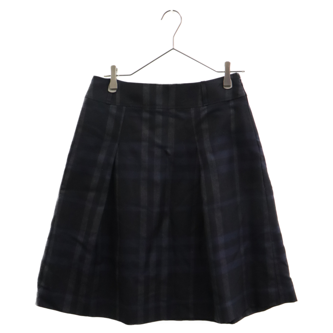 BURBERRY(バーバリー)のBURBERRY LONDON バーバリーロンドン Check Wool Skirt チェック柄 ウールスカート レディース ブラック FX133-075-28 レディースのスカート(ひざ丈スカート)の商品写真