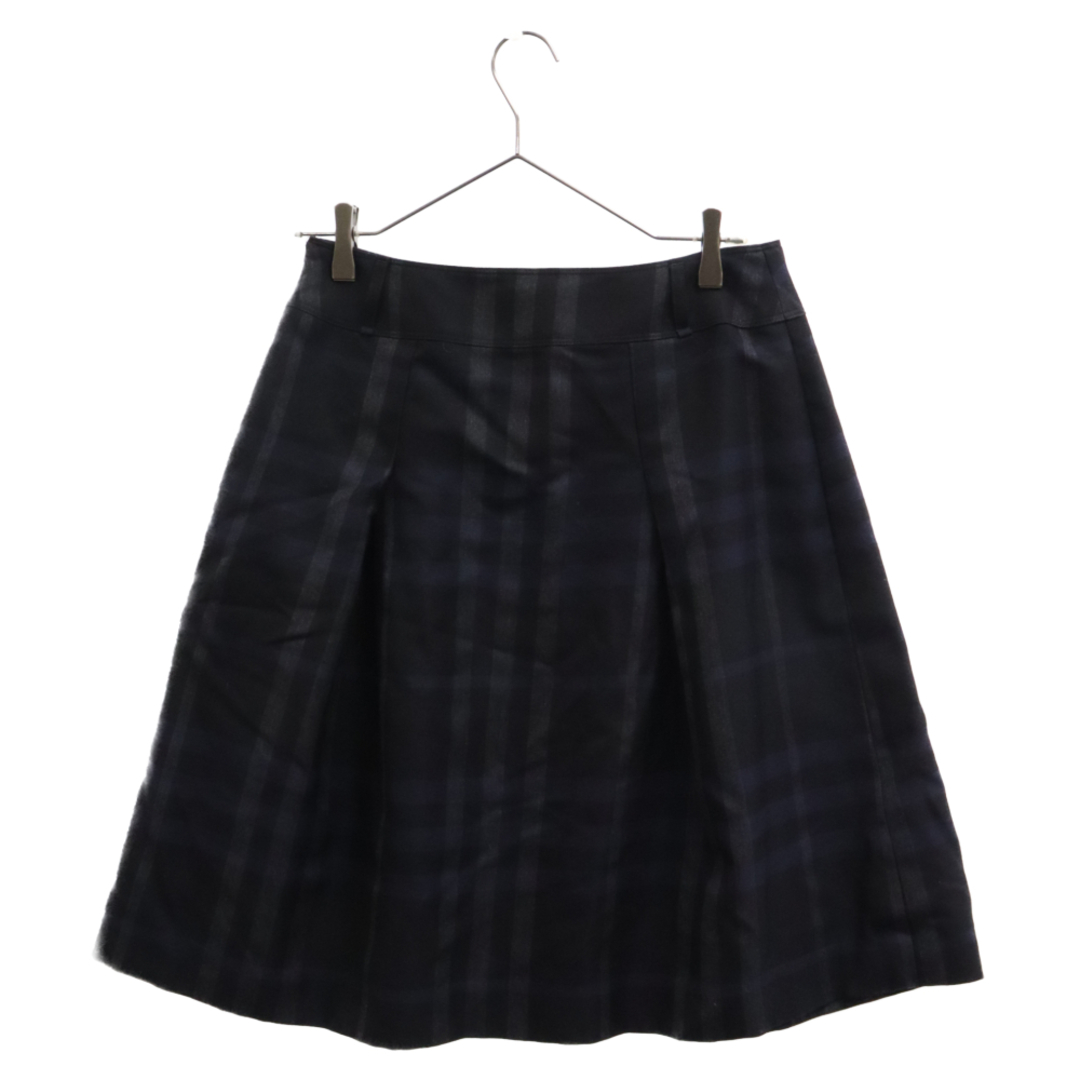 BURBERRY(バーバリー)のBURBERRY LONDON バーバリーロンドン Check Wool Skirt チェック柄 ウールスカート レディース ブラック FX133-075-28 レディースのスカート(ひざ丈スカート)の商品写真