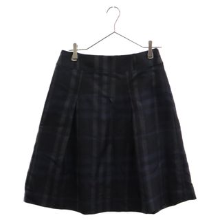 バーバリー(BURBERRY)のBURBERRY LONDON バーバリーロンドン Check Wool Skirt チェック柄 ウールスカート レディース ブラック FX133-075-28(ひざ丈スカート)