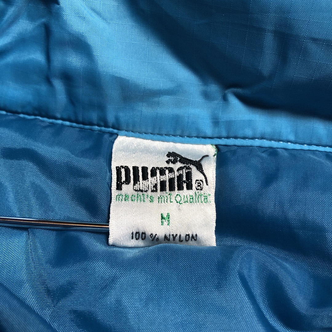 PUMA(プーマ)の【プーマ 中綿入りジャケット】90s ロゴ刺繍 チャーム XL 青 古着 メンズのジャケット/アウター(その他)の商品写真