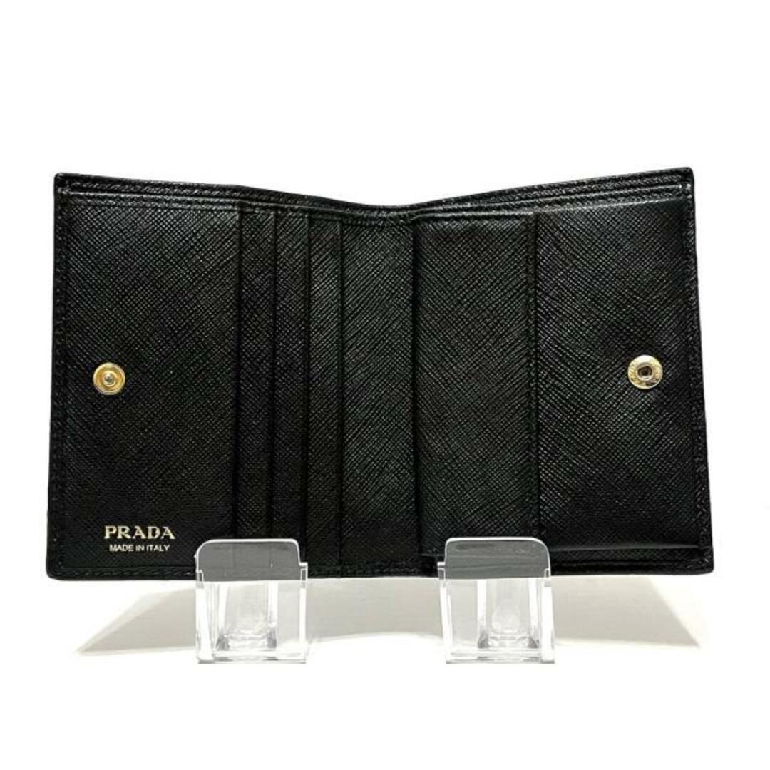 PRADA(プラダ)のPRADA(プラダ) 2つ折り財布 - 黒 レザー レディースのファッション小物(財布)の商品写真