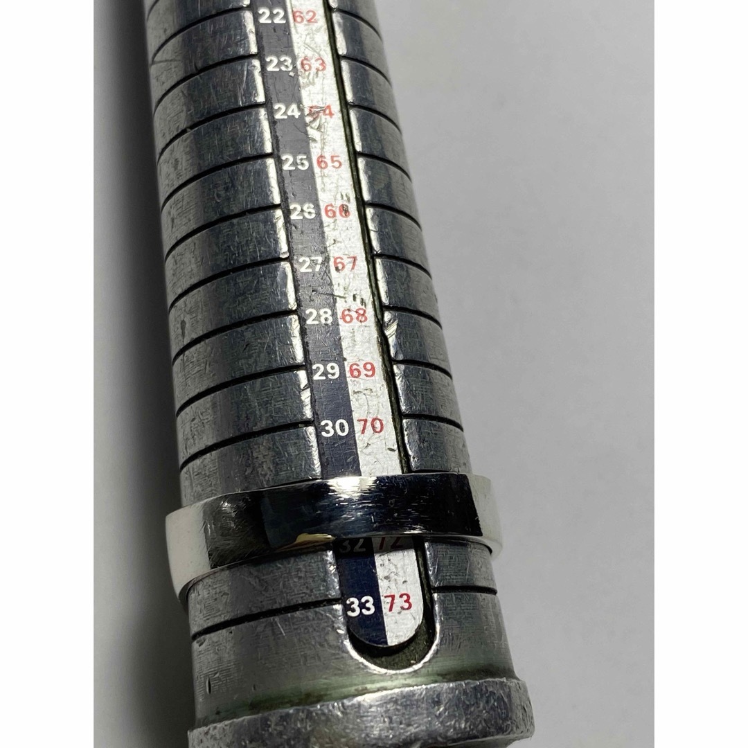 印台ポリッシュド　スクエア　シグネット　スターリングシルバー925リング31号つ メンズのアクセサリー(リング(指輪))の商品写真