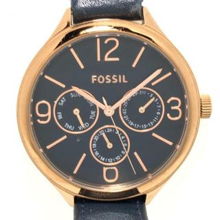 フォッシル(FOSSIL)のフォッシル 腕時計 - BQ2186 レディース 黒(腕時計)