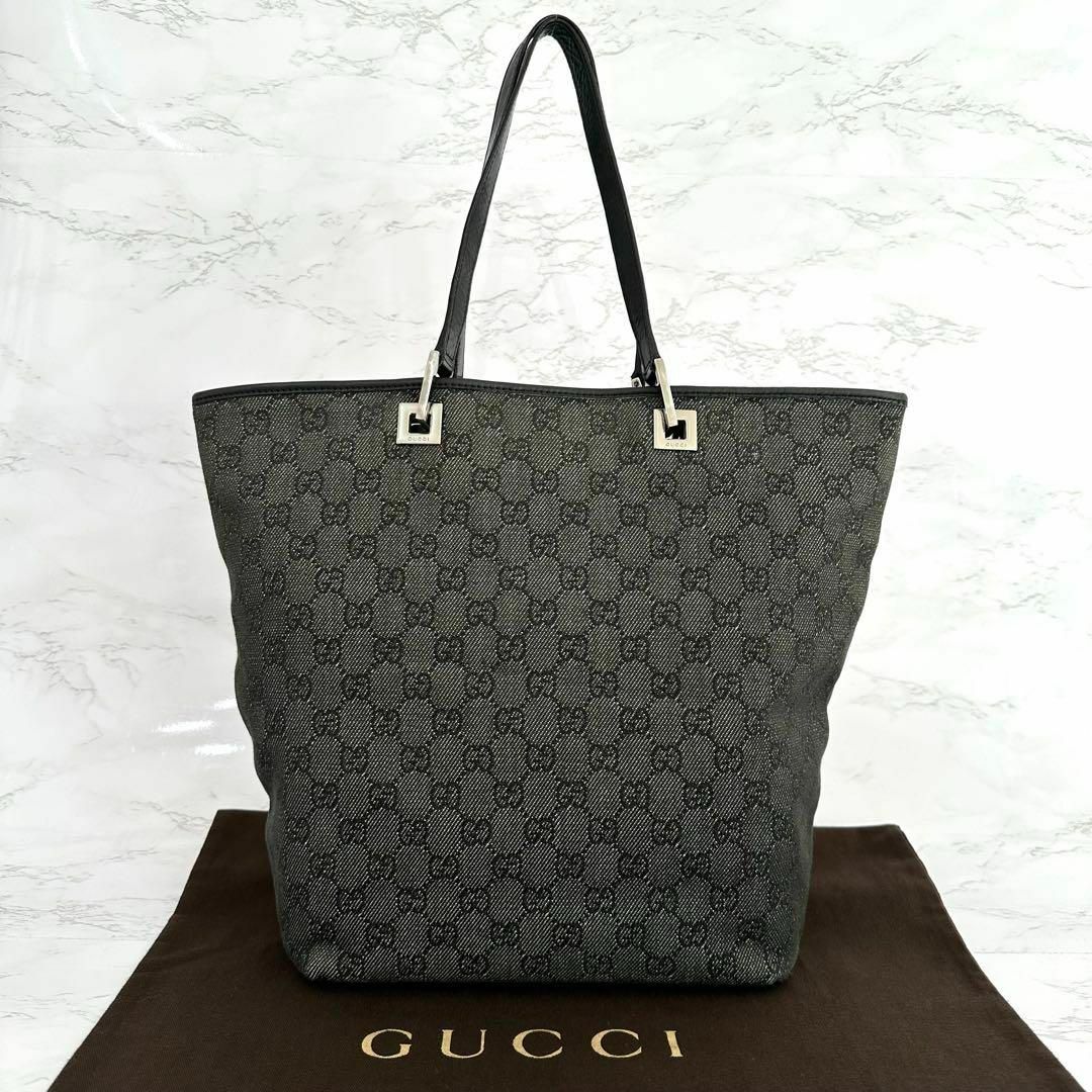 値段設定 グッチ GUCCI トートバッグ GGキャンバス ブラック レザー