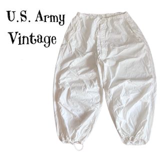 ミリタリー(MILITARY)の希少★スノーカモパンツ 実物 US Army アメリカ軍 90s ポケット付き(ワークパンツ/カーゴパンツ)