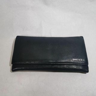 ディーゼル(DIESEL)のディーゼル DIESEL レザー長財布 ブラック USED美品(長財布)