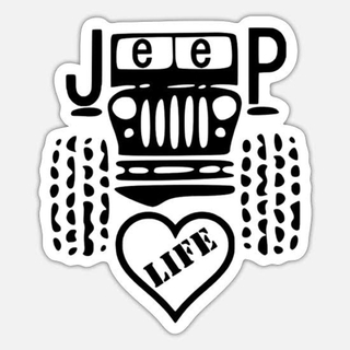 Jeep 17 センチ　ステッカー　車　転写　防水(ステッカー)