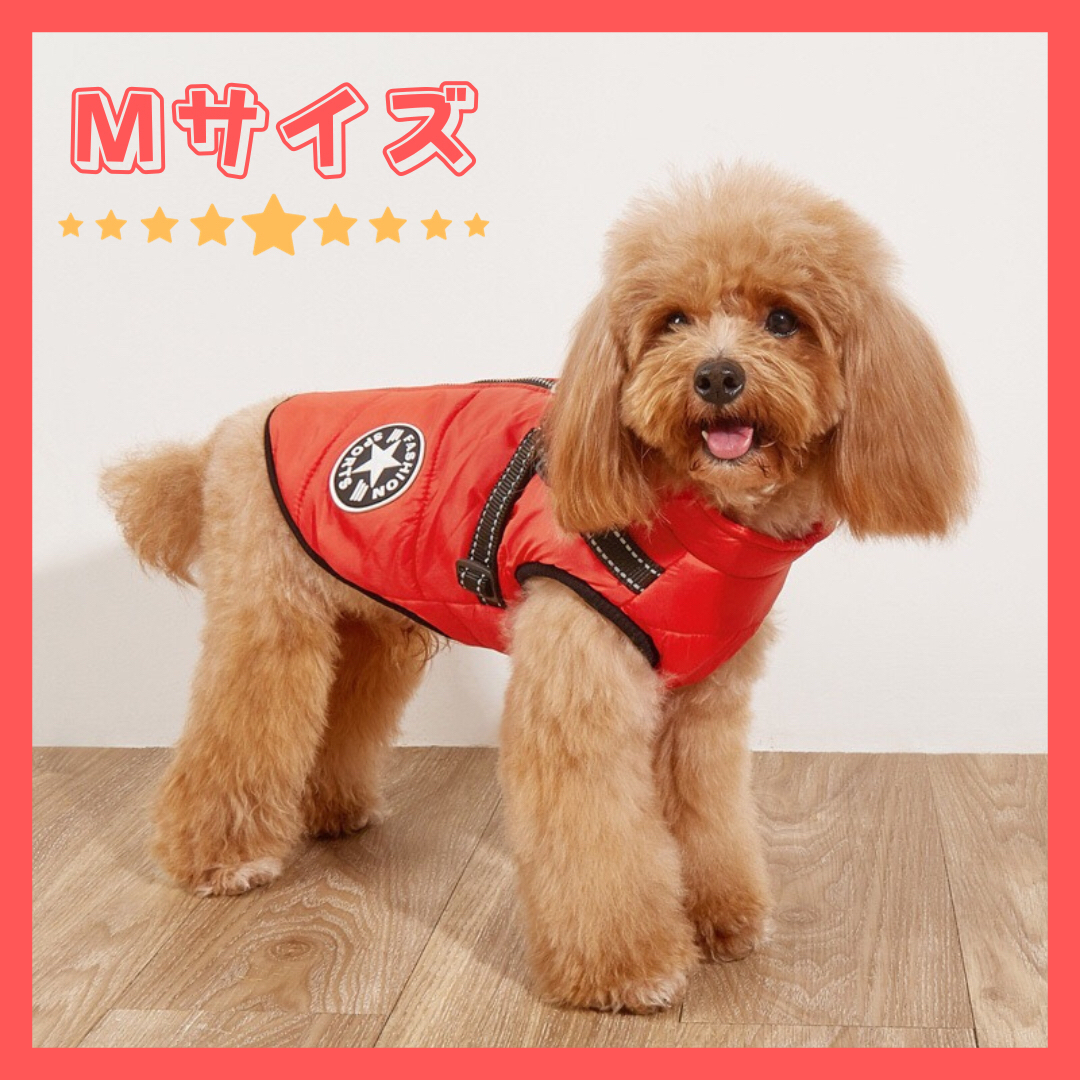 ドッグウェア　ふわふわ　裏ボア　犬　猫　洋服　Mサイズ　冬 その他のペット用品(犬)の商品写真