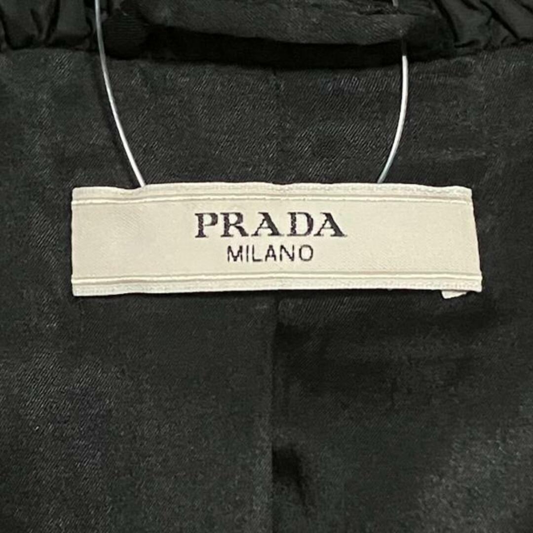 PRADA(プラダ)のプラダ コート サイズ38 S レディース - 黒 レディースのジャケット/アウター(その他)の商品写真