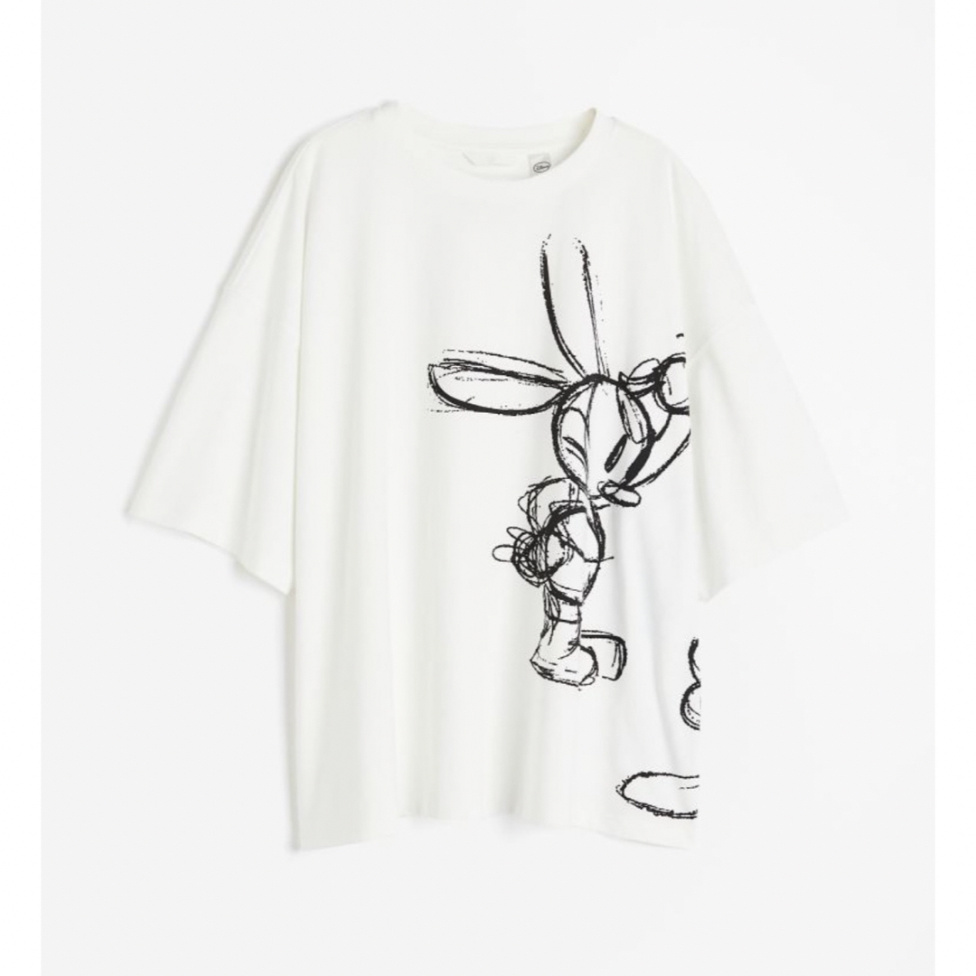 H&M(エイチアンドエム)のオーバーサイズプリントTシャツ(M) メンズのトップス(Tシャツ/カットソー(半袖/袖なし))の商品写真