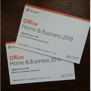 マイクロソフト(Microsoft)のoffice 2019 Home & Business  二枚セット(タブレット)