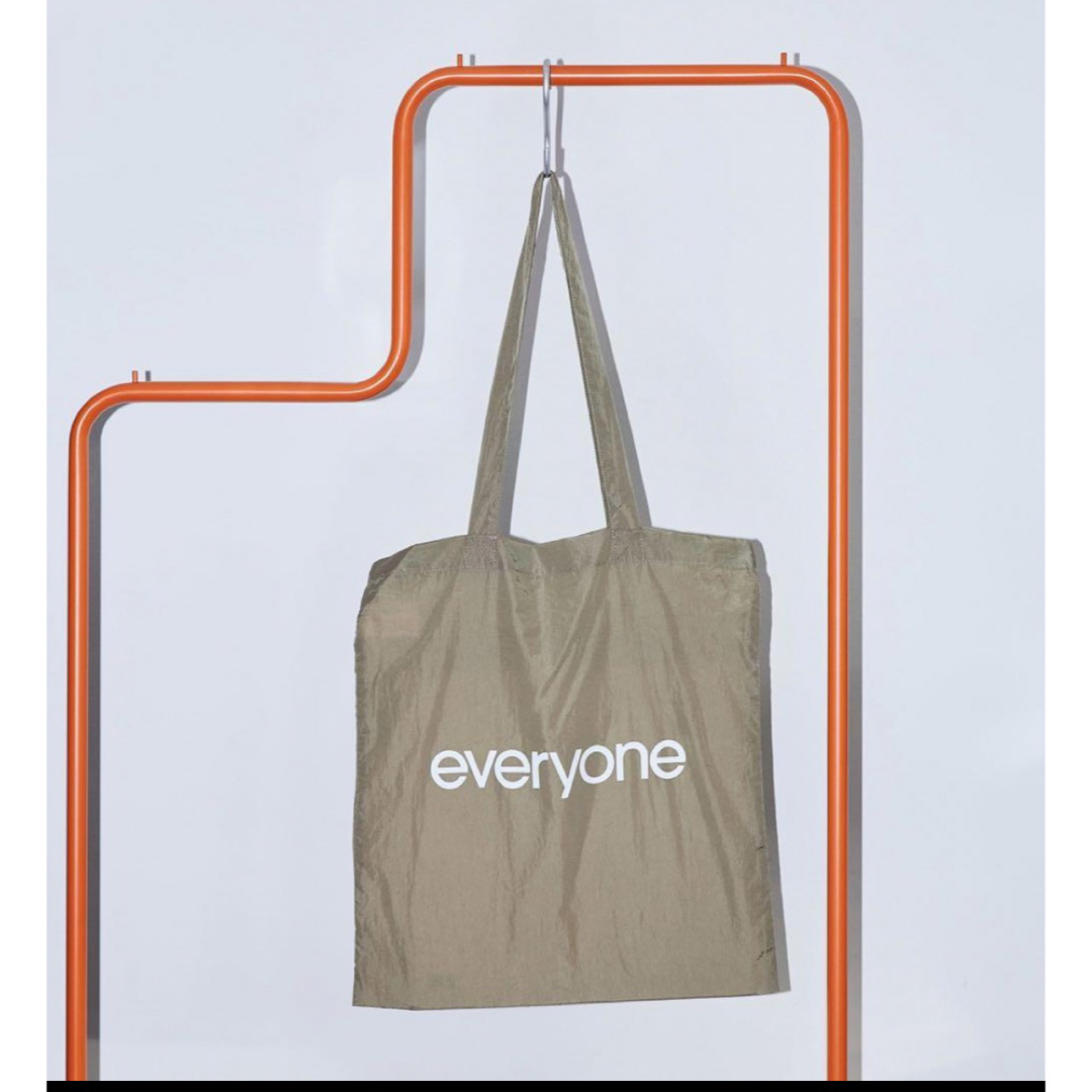 【新品未使用】everyone nylon logo totebag khakiナイロントートバッグ